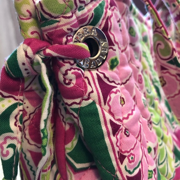 Vera Bradley | Sherry Pinwheel Pink Print Satchel - Picture 4 of 8